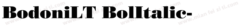 BodoniLT BolItalic字体转换